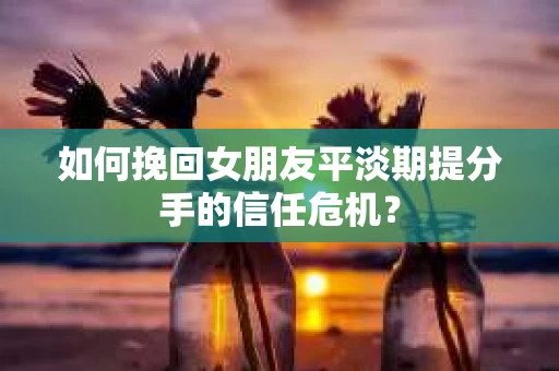 如何挽回女朋友平淡期提分手的信任危机？