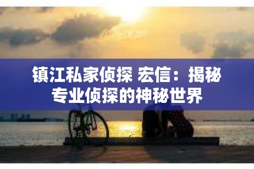 镇江私家侦探 宏信：揭秘专业侦探的神秘世界