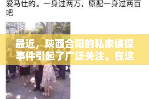 最近，陕西合阳的私家侦探事件引起了广泛关注。在这个信息爆炸的时代，隐私保护显得尤为重要。今天，我们就来聊聊这个事件，看看它背后的一些故事。