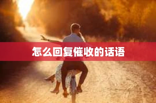 怎么回复催收的话语