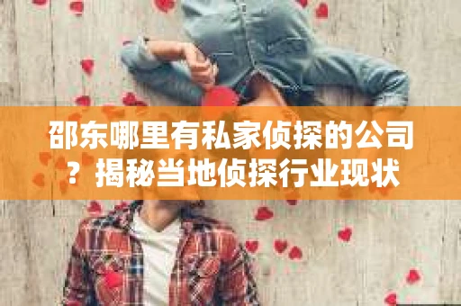 邵东哪里有私家侦探的公司？揭秘当地侦探行业现状