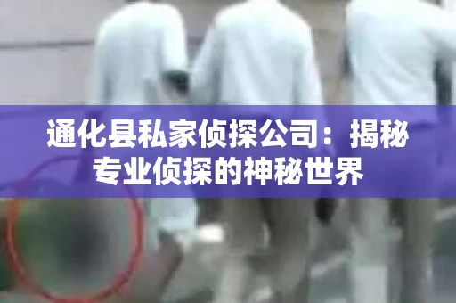 通化县私家侦探公司：揭秘专业侦探的神秘世界