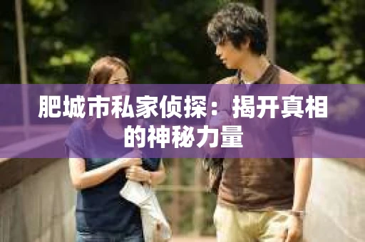 肥城市私家侦探：揭开真相的神秘力量