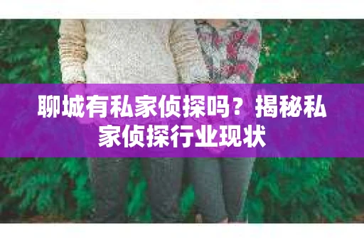 聊城有私家侦探吗?揭秘私家侦探行业现状 聊城有私家侦探吗?揭秘私家侦探行业现状