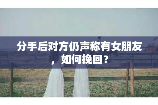 分手后对方仍声称有女朋友，如何挽回？