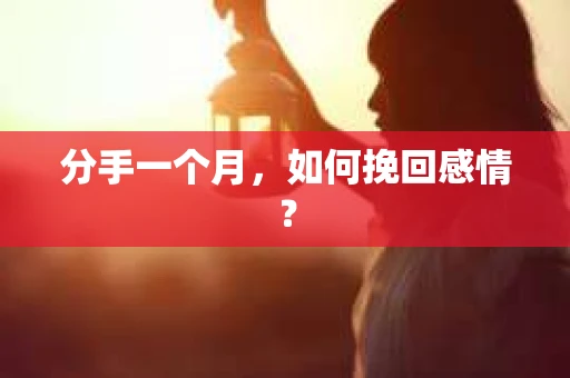分手一个月，如何挽回感情？