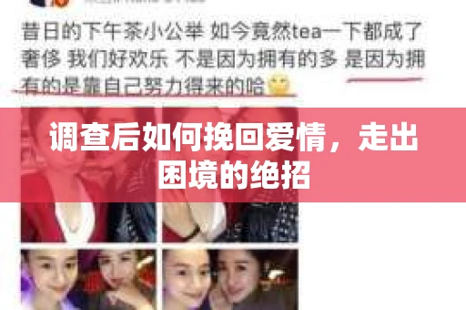 调查后如何挽回爱情，走出困境的绝招