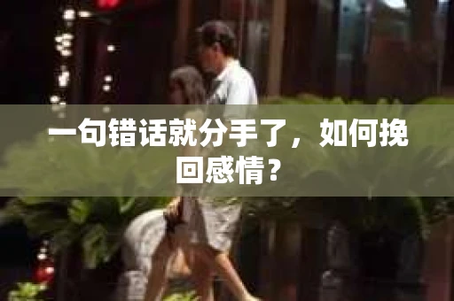 一句错话就分手了,如何挽回感情? 一句错话就分手了,如何挽回感情?