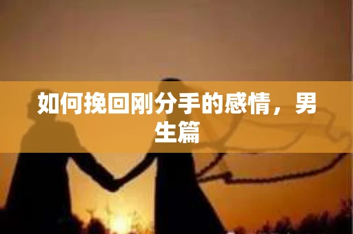 如何挽回刚分手的感情，男生篇