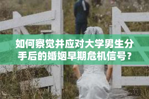 如何察觉并应对大学男生分手后的婚姻早期危机信号？