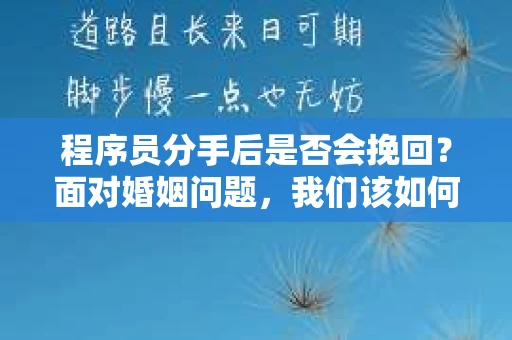 程序员分手后是否会挽回？面对婚姻问题，我们该如何应对？