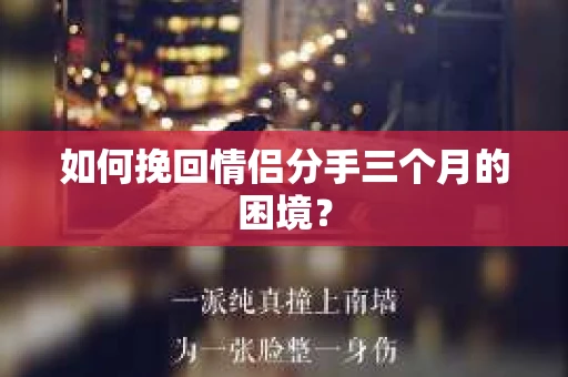 如何挽回情侣分手三个月的困境？